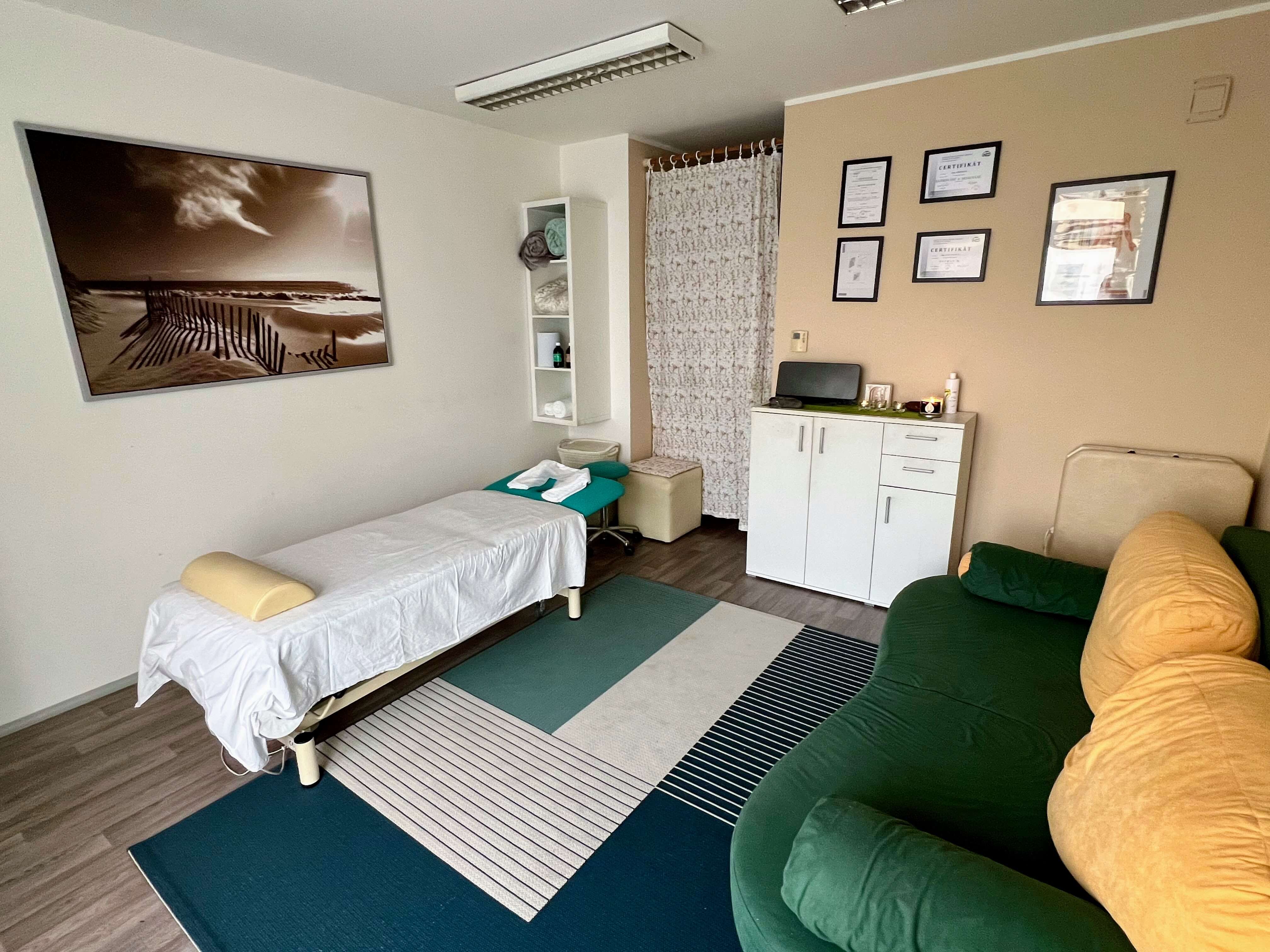 Detail masážního prostoru